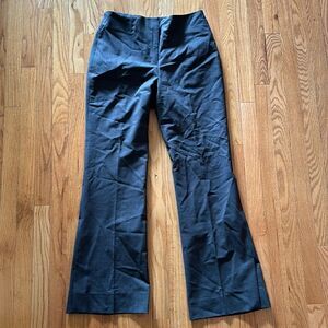 MM Lafleur 10 Clooney wool trousers charcoal grey ankle slit zip fly great cond